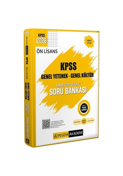 Pegem 2026 Kpss Ön Lisans Soru Bankası Çözümlü Tek Kitap Pegem Akademi Yayınları