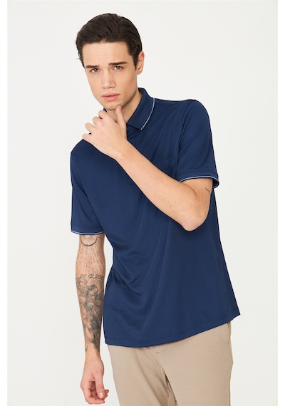 Lacivert Polo Yaka T-shirt Lacivert