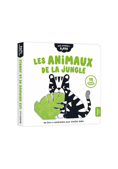 Auzo Toys Mes Premiers Flaps - Les Animaux De La Jungle