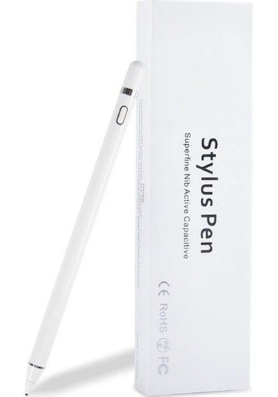 Asia Üniversal Stylus Pen Dokunmatik Kalem Apple Uyumlu iOS +androıd Kalem Beyaz