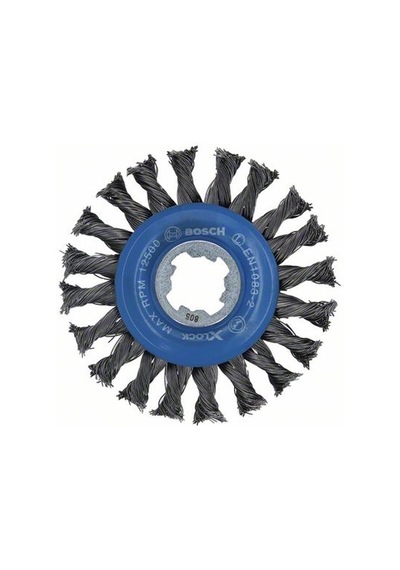 Bosch X-Lock Telli Çark Düğümlü 115 Çelik 115x0.5 Burgulu Yuvarlak Tel Fırça - 2608620731