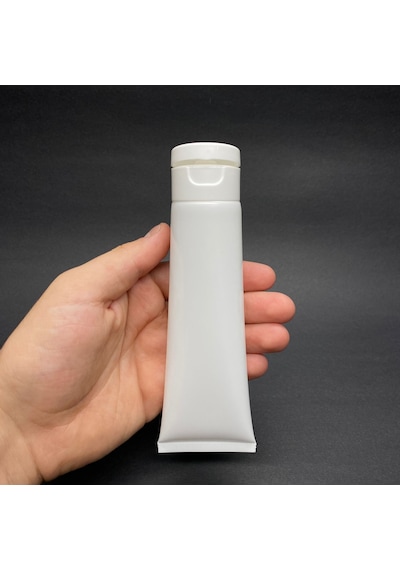 Beyaz Boş Krem Tüpü 100ml , Fliptop Kapaklı Merhem Tüpü , Beyaz Lipgloss Tüp 100 Ml X 3 Adet