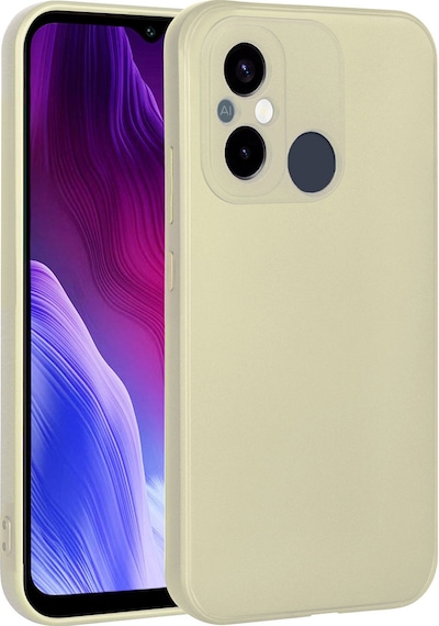 Noktaks - Redmi 12c Uyumlu - Kılıf Mat Soft Esnek Premier Silikon Kapak - T26612 - Gold Gold