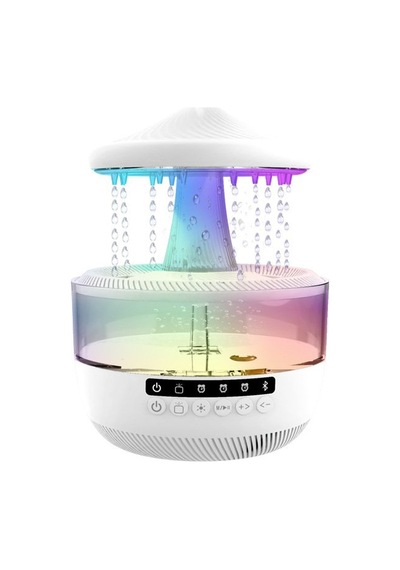 Çeşithane Yağmur Efektli Aroma Difüzör Bluetooth Hoparlör Led Işıklı Hava Nemlendirici