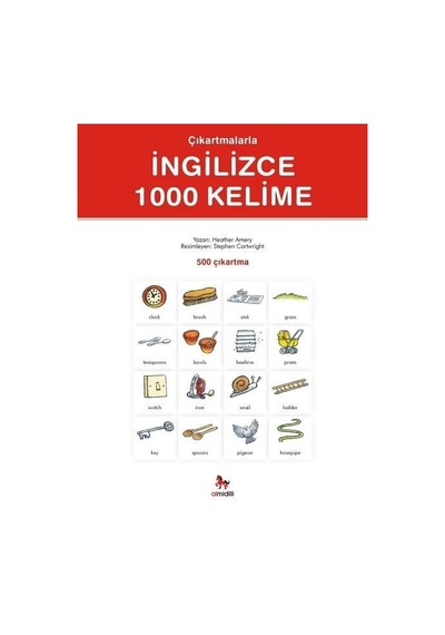Çıkartmalarla İngilizce 1000 Kelime - Heather Amery - Almidilli