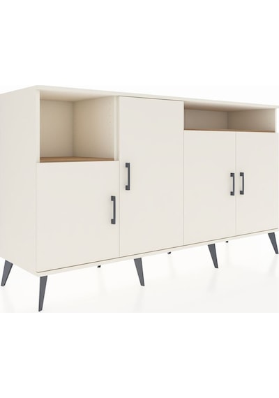 Kronos Konsol 5 Raflı 4 Kapaklı 176x59x99 Aytaşı-aytaşı/çam Aytaşı-aytaşı/çam