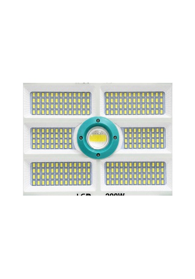 200w Işık Gücü 3.000 Lümen Solar Güneş Enerjili Şarjlı Lamba Wt-738 Evimdeyokyok Beyaz