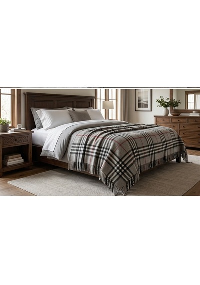 Gençev Home &Selin& %100 Saf Yün Scotch Battaniye Battal Boy (529588835) Karışık