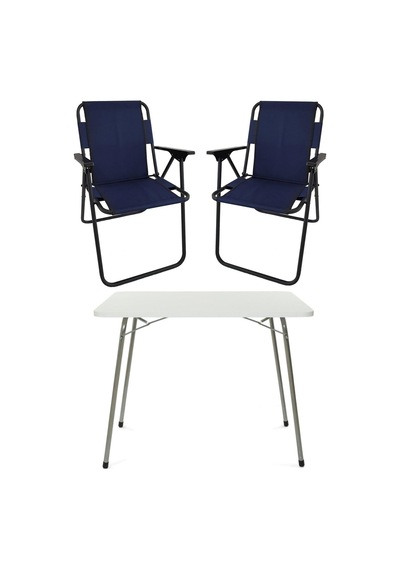 Bofigo 60x80 Beyaz Katlanır Masa + 2 Adet Katlanır Sandalye Kamp Seti Bahçe Takımı Lacivert Açık Ceviz Bofigo 60x80 Beyaz Katlanır Masa + 2 Adet Katlanır Sandalye Kamp Seti Bahçe Takımı Lacivert Açık Ceviz