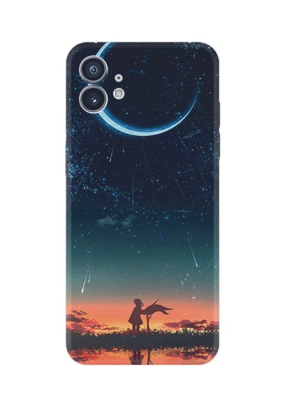 Nothing Phone 2 Kılıf Silikon Desen Özel Seri Ay Ve Kız 1720