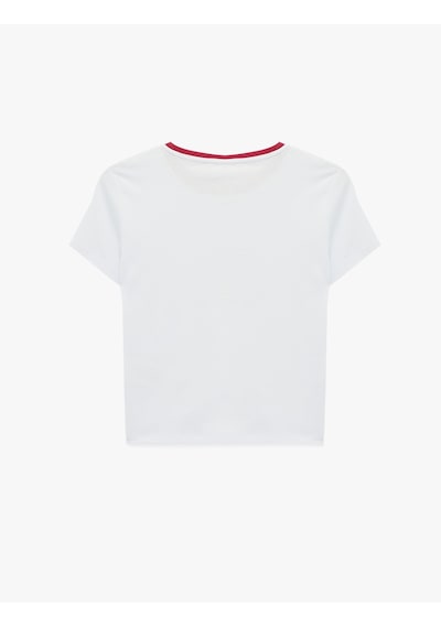 Koton Pamuklu Slim Fit Kısa Kollu Bisiklet Yaka Hibiskus Çiçeği Baskılı Tişört Beyaz 6sak50085ek Beyaz Koton Pamuklu Slim Fit Kısa Kollu Bisiklet Yaka Hibiskus Çiçeği Baskılı Tişört Beyaz 6sak50085ek Beyaz