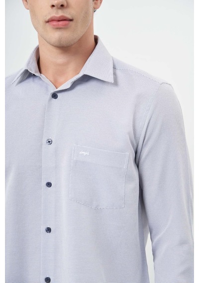 İmza Koyu Lacivert Uzun Kol Kendinden Desenli Bez Ayağı Sert Yaka Cepli Pamuklu Classic Comfort Fit Gömlek 1004245213 Koyu Lacivert İmza Koyu Lacivert Uzun Kol Kendinden Desenli Bez Ayağı Sert Yaka Cepli Pamuklu Classic Comfort Fit Gömlek 1004245213 Koyu Lacivert