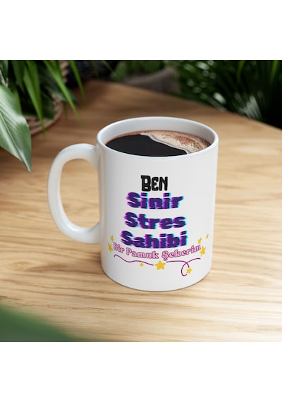 "ben Sinir Stres Sahibi Bir Pamuk Şekerim" Yazılı Porselen Kupa Bardak 330 Ml - Komik Ofis Ve Arkadaşa Hediyelik Kupa Çok Renkli "ben Sinir Stres Sahibi Bir Pamuk Şekerim" Yazılı Porselen Kupa Bardak 330 Ml - Komik Ofis Ve Arkadaşa Hediyelik Kupa Çok Renkli