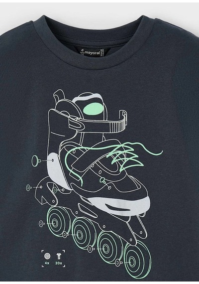 Mayoral Erkek Çocuk Fosforlu T-shirt 3037m Antrasit