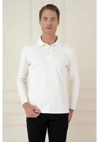 Efor Ts 893 Slim Fit Ekru Spor T-shirt Ekru