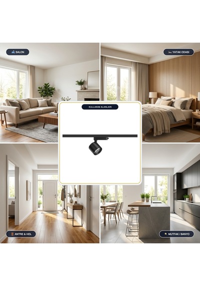 Goya 30w Samsung Ledli Ray Spot Mağaza Aydınlatma Armatürü - Gy-3653-30 Diğer