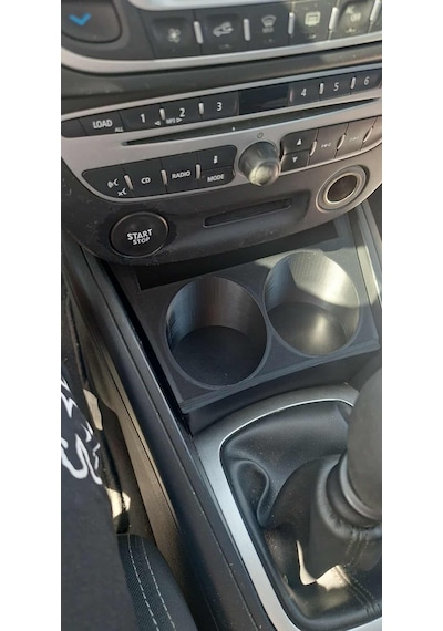 Renault Megane 3 İçin Özel Üretim Bardak Tutucu. Siyah