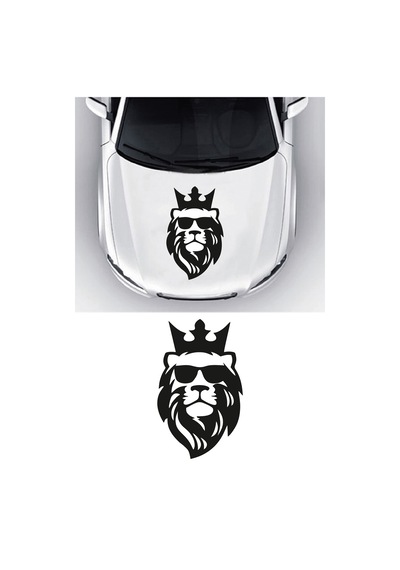 Aslan Kral Oto Sticker, Off Road Sticker 20x12 Cm