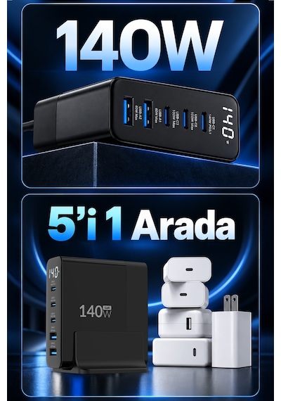 Juo DLC140 140W Gan PD3.1 Hızlı Şarj Cihazı