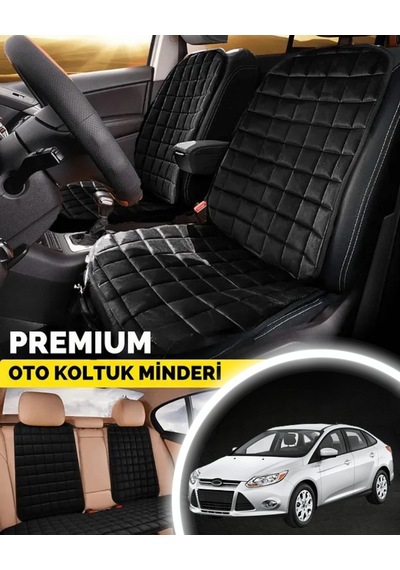 Focus 3 Koltuk Minder Ortopedik Cepli Araç Ve Kılıf Seti Tam Uyumlu,siyah Renk,konforlu Tasarım