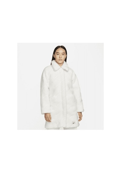 Nike Sportswear Icon Clash White Long Sherpa Kadın Ceket Beyaz Beyaz