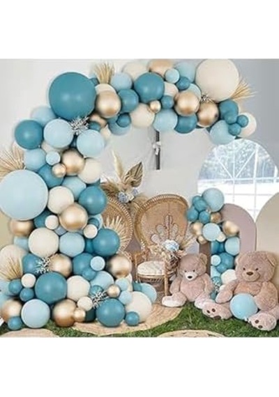 Okyanus Mavisi Doğum Günü Parti Balon Seti 256