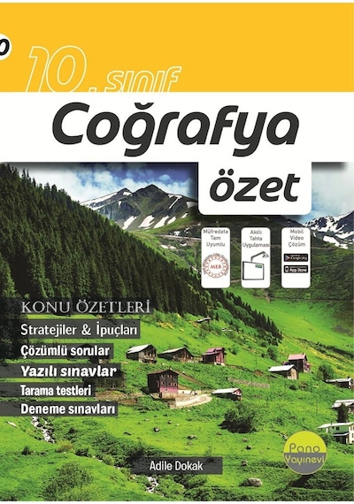Pano Yayınları 10. Sınıf Coğrafya Özet Yni