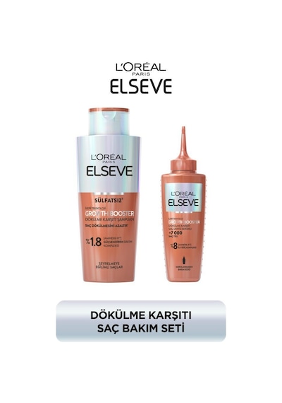 L'oréal Paris Elseve Growth Booster Dökülme Karşıtı Rutin Şampuan + Saç Derisi Serumu