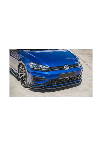 Vw Golf 7.5 R Line Tampon Ön Lip Plastik Parlak Siyah Karlık-ön-ek-bodykit 2017 2018 2019 2020 2021