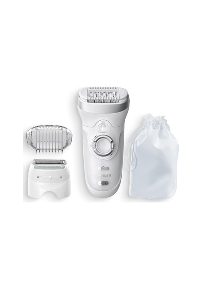 Braun Silk-Epil 9 9705 SensoSmart Kablosuz Islak & Kuru 3 Ek Parçalı 2'si 1 Arada Epilatör