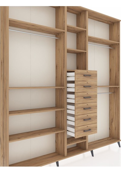 Arges Dolap 10 Raflı 6 Çekmeceli 3 Askılı 220x30x243 Çam-çam/çam Atlas Çam/atlas Çam Arges Dolap 10 Raflı 6 Çekmeceli 3 Askılı 220x30x243 Çam-çam/çam Atlas Çam/atlas Çam