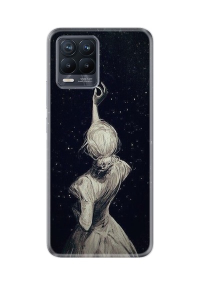 Realme 8 8 Pro Kılıf Desenli Silikon Star Woman 1332