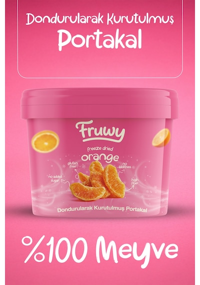 Freeze Dried Portakal Kova Dondurularak Kurutulmuş Portakal Diğer