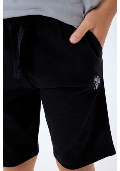 U.s. Polo Assn. Erkek Çocuk Gri Bermuda Takım Us2427-c-v2 Gri