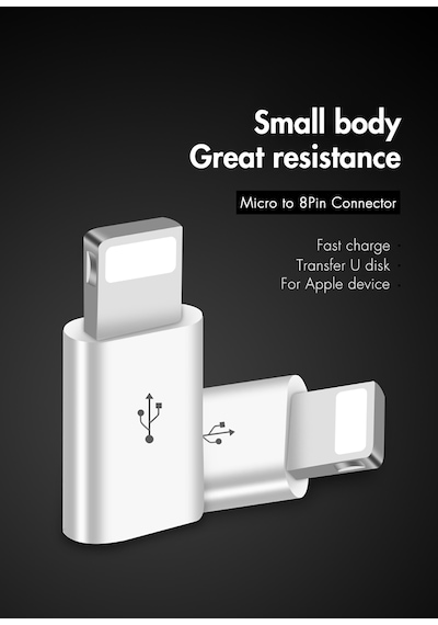 Otg Micro Usb To Apple Uyumlu iPhone Lightining Çevirici Dönüştürücü Adaptör