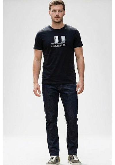 Jack & Jones Jcodust Erkek Tişört SIYAH