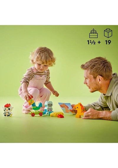 LEGO® DUPLO® İlk Hayvan Trenim 10412 1½+ Eğitici Oyuncak Yapım Seti - 19 Parça