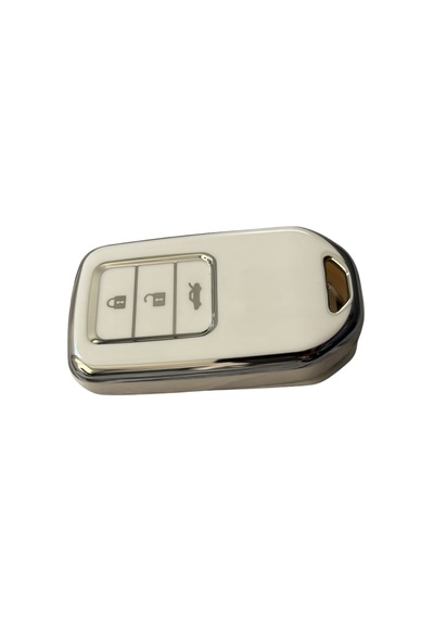 Autohan Keys Honda Civic Fc5, Crv, Hrv Için Anahtarsız Çalıştırma Nano Anahtar Kılıfı, Executive Rs Beyaz Gümüş