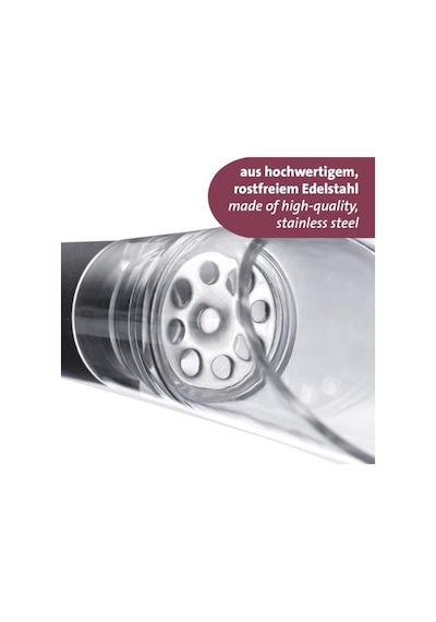 Westmark Simo Sürahi Yüksek Kaliteli Şarap Boşaltıcı, Havalandırmalı, Birçok Şarap Şişesi İçin Uygun Başlık, İyi Sızdırmazlık Plastik, Paslanmaz Çelik, Paslanmaz, 2 Adet
