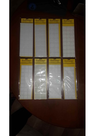 Kahve Rengi Yapışkanlı Keçe; Mobilya Masa Sandalye İçin 1 Paket Daire / Kare