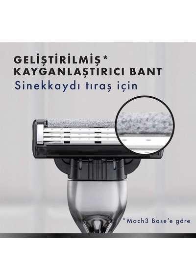 Mach3 Charcoal Yedek Tıraş Bıçağı 4'lü