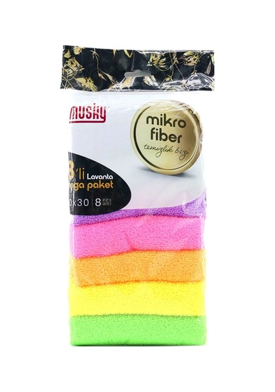 Lavanta 8pcs Mikrofiber Temizlik Bezi 5545