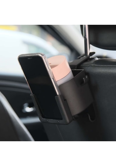 Mega Oto Market Askılıklı Koltuk Arkası Plastik Bardak Çanta Telefon Tablet Tutucu