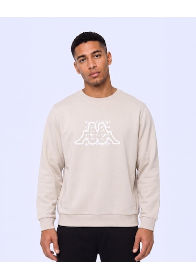 Kappa Logo İrbidden Tur Erkek Bej Regular Sweatshirt