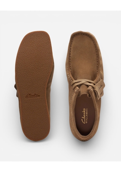 Clarks Wallabeeevo Dark Sand Suede Erkek Bej Günlük Ayakkabı 26172821 Bej