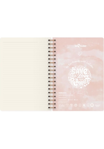 Marrakech Spiralli Defter Çizgili Zürafa 17x24 Cm