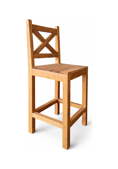 Bar Tabure Ahşap Sandalye Mutfak Bar Sandalyesi 5150