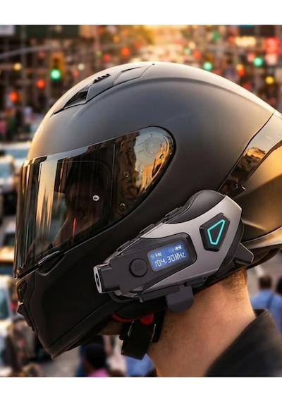 Kask İçi Kablosuz Kulaklık Kamera Fonksiyonlu Ipx8 Su Geçirmez Ve Led Ekranlı 94983738