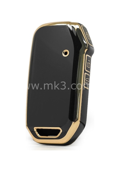 Kia Sportage Uyumlu Soul Ceed Niro Stinger Anahtar Kılıfı Siyah Gold