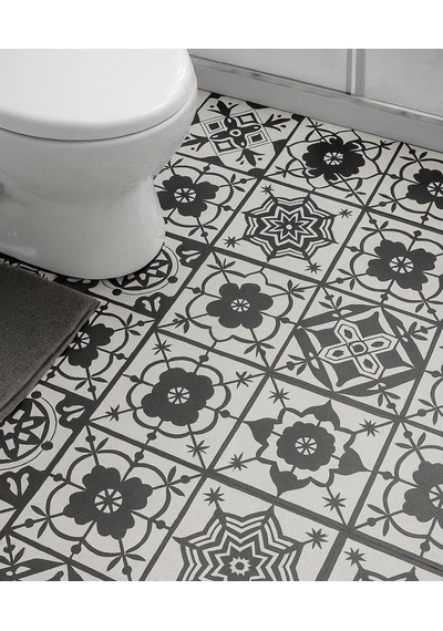 30cmx30cm 10 Adet Yapışkanlı Osmanlı Çini Floor Pvc Panel Zemin Kaplama Paneli Arkası Kauçuklu 2124 Renkli